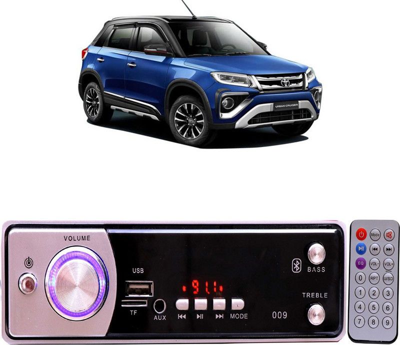 Genipap Silver009 BLUETOOTH/USB/SD/AUX/FM/MP3 Car Stereo ( Single Din) -597 Car Stereo  (Single Din)