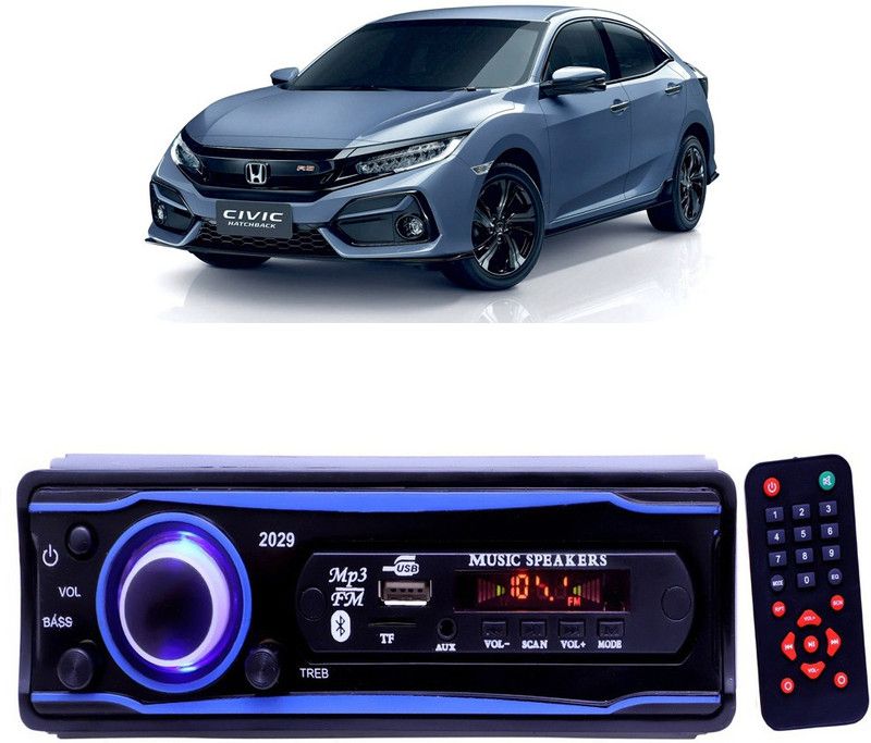 Purpleheart Blue 2029 USB/AUX/SD/BLUETOOTH/FM/MP3 BOOM MASTER STANDARD- P158 Car Stereo  (Single Din)