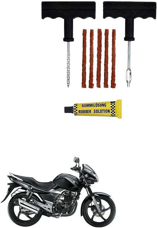 autoformonix Tubeless Tyre Puncture Repair Kit for Suzuki GS 150R Tubeless Tyre Puncture Repair Kit