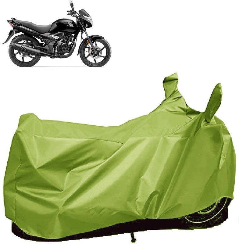 AutoFave Two Wheeler Cover for Honda  (Unicorn, Green)