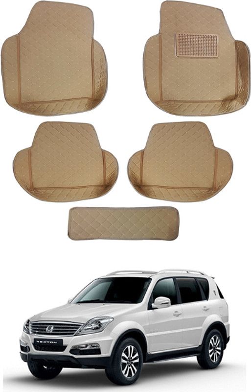 RKPSP Leatherite 7D Mat For Skoda Rapid  (Beige)