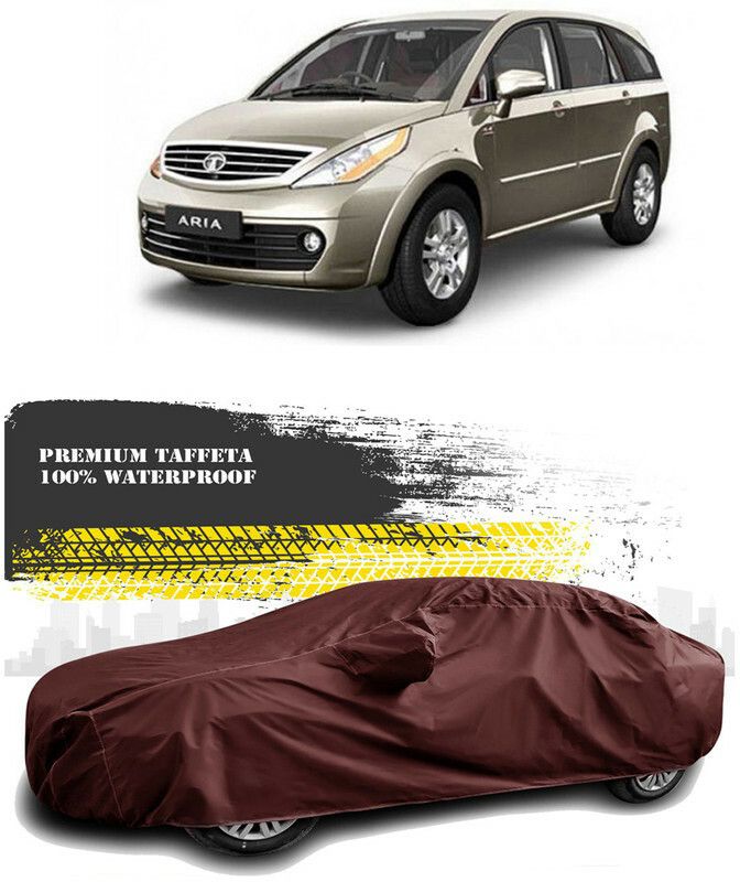 AutoTiger Car Cover For Tata Aria (With Mirror Pockets)  (Maroon)