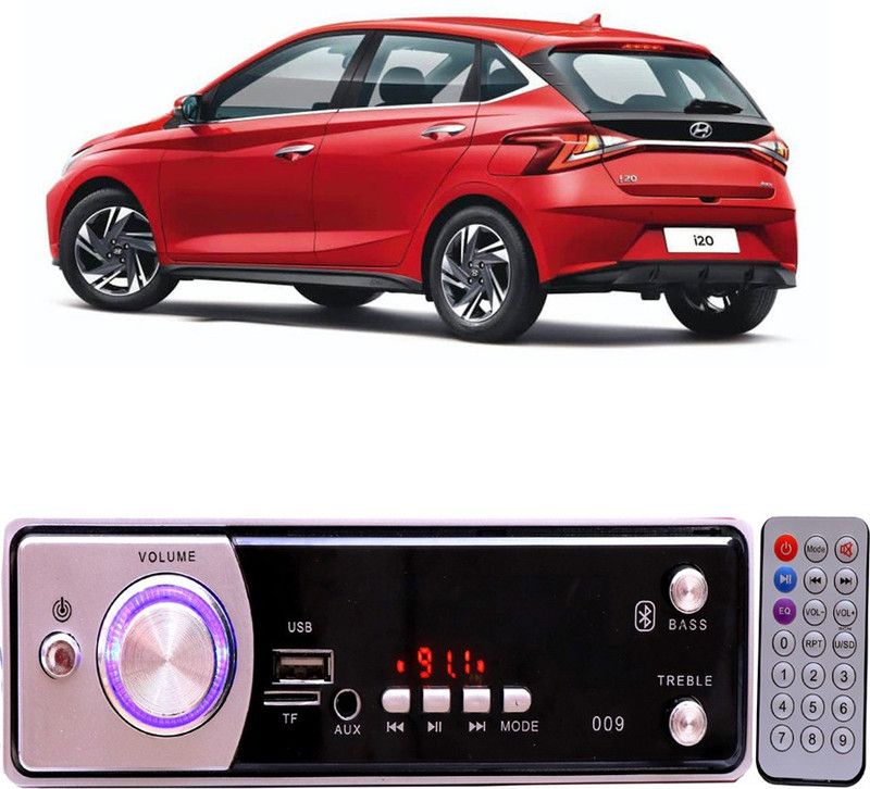 Bluedrum Silver009 BLUETOOTH/USB/SD/AUX/FM/MP3 Car Stereo ( Single Din) B-176 Car Stereo  (Single Din)