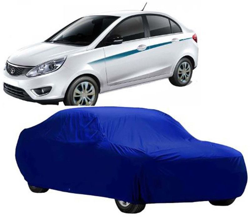 Zeta Motive Car Cover For Chevrolet Beat Split (With Mirror Pockets)  (Blue, For 2017 Models)