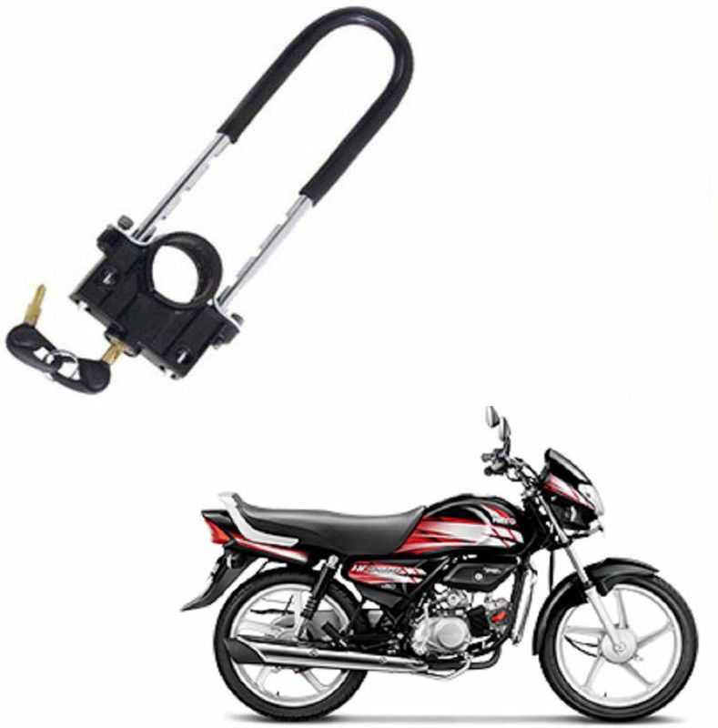autoformonix U-Type Bike Front Shocker Lock Anti Theft Wheel Lock for HF U Lock  (Black)