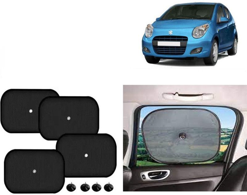 FINCOSTA Side Window Sun Shade For Maruti Suzuki A-Star  (Black)