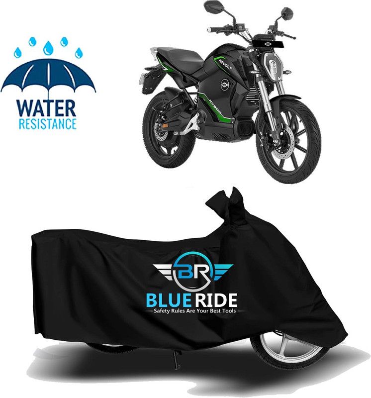 BLUERIDE Two Wheeler Cover for Revolt  (RV 300, Black)