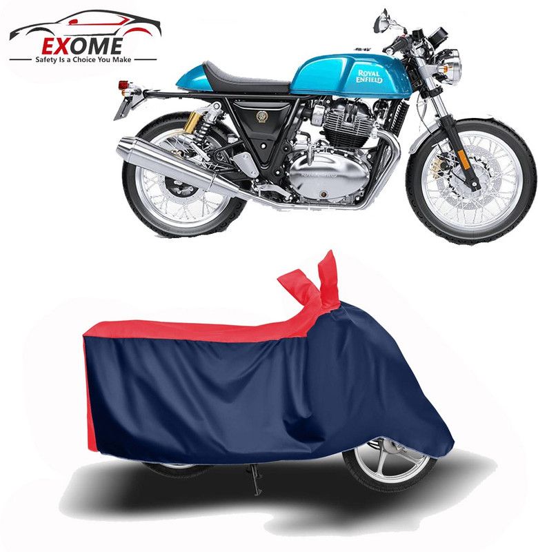 EXOME Two Wheeler Cover for Royal Enfield  (Continental GT, Red, Blue)