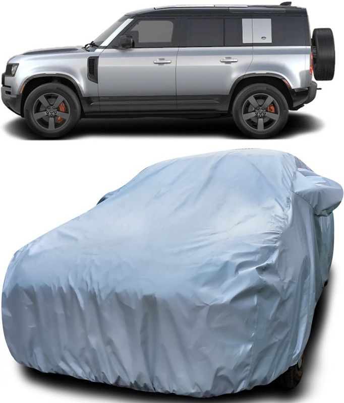 AutoBurn Car Cover For Land Rover Defender (With Mirror Pockets)  (Silver)