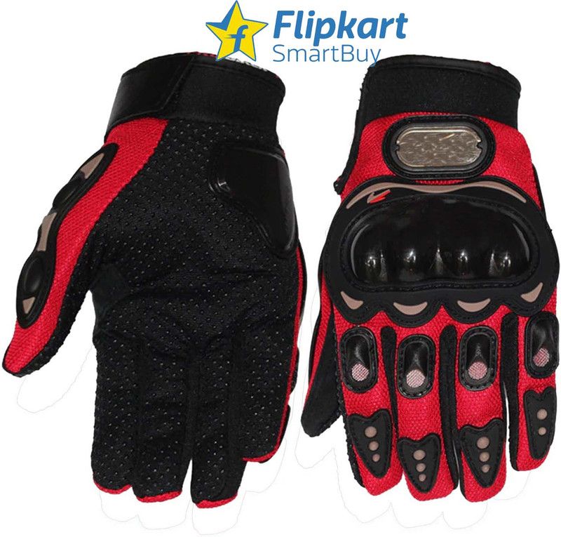 Rhtdm Protective Full Bike Riding/Cycling Sports Gloves/Driving Red L Size_1 Riding Gloves  (Red, black)