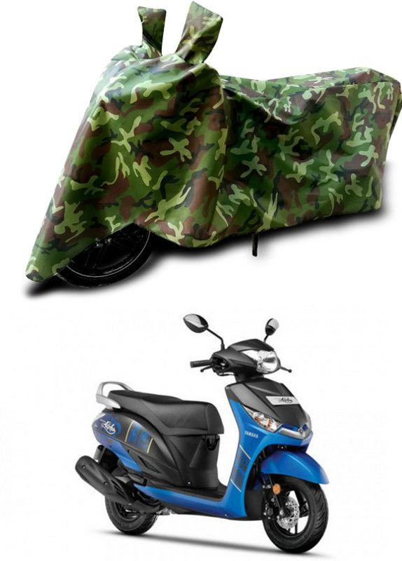 ANTHUB Two Wheeler Cover for Yamaha  (Green)