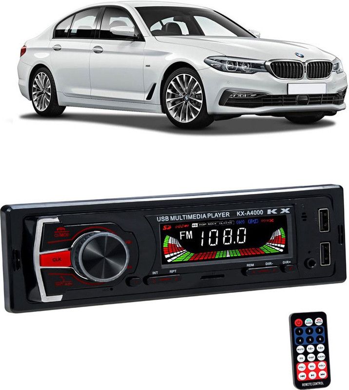 JBRIDERZ KX-A4000 with AUX/Bluetooth/USB/ MP3 E 55 Car Stereo  (Single Din)