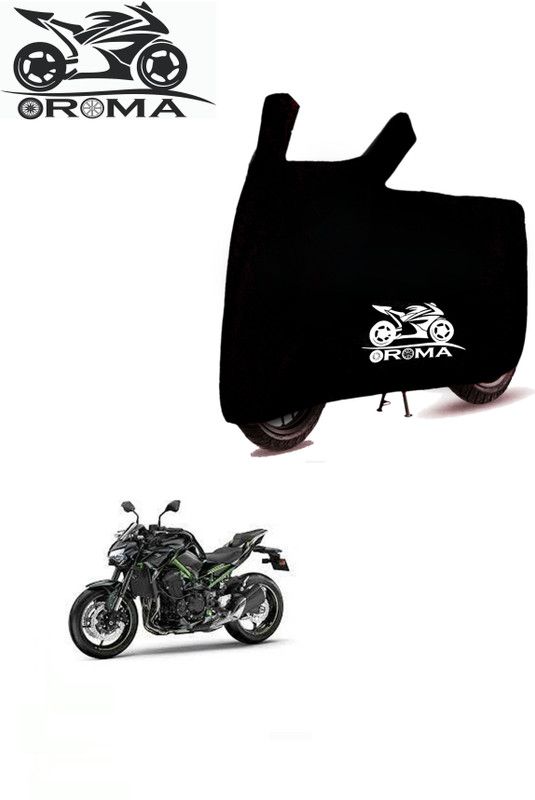 Oroma Waterproof Two Wheeler Cover for Kawasaki  (Z800, Black)