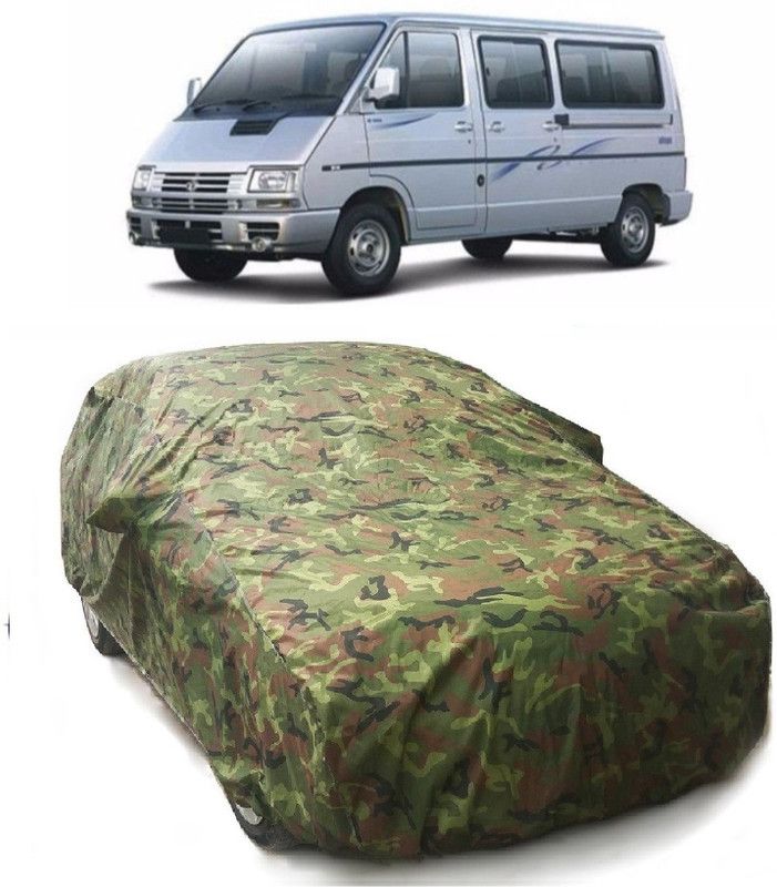 Gargi Traders Car Cover For Tata Winger (With Mirror Pockets)  (Blue, Green)