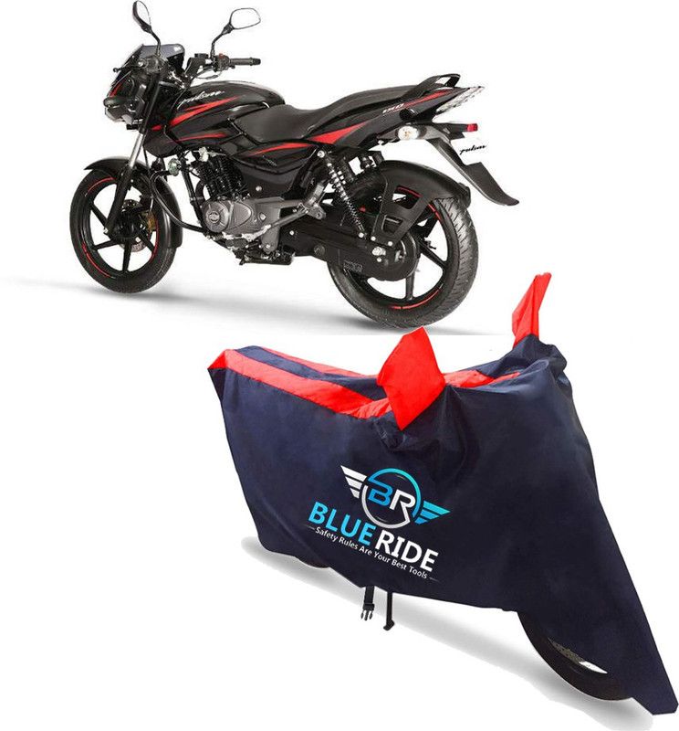 BLUERIDE Two Wheeler Cover for Bajaj  (Pulsar 150, Red)