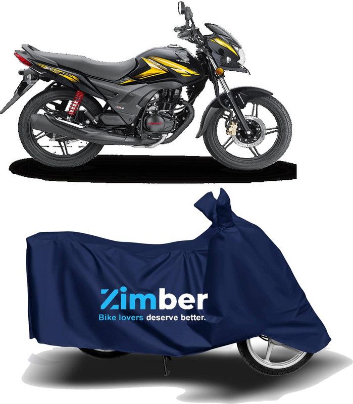ZIMBER Two Wheeler Cover for Honda  (CB Shine SP, Blue)