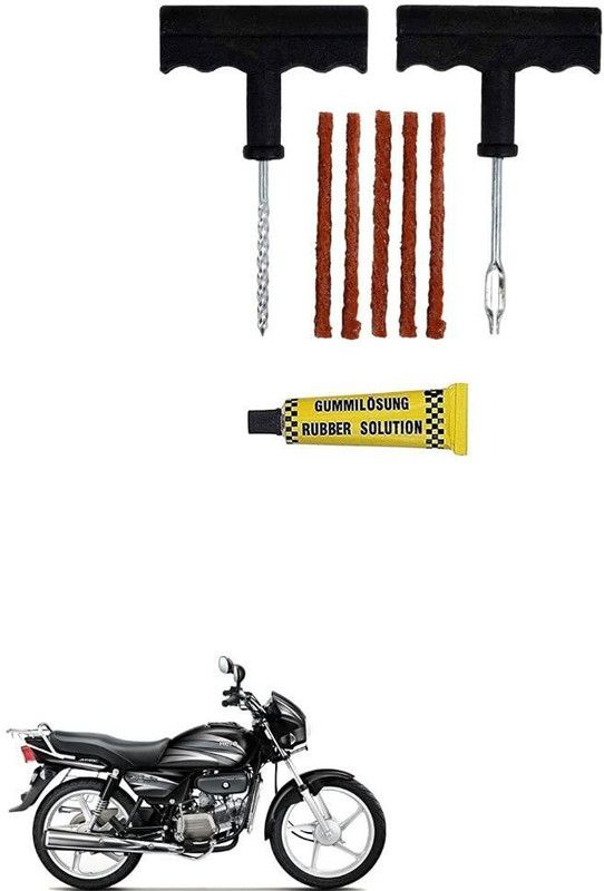 AS TRADERS Tubeless Tyre Puncture Repair Kit for Hero Splendor Plus Tubeless Tyre Puncture Repair Kit