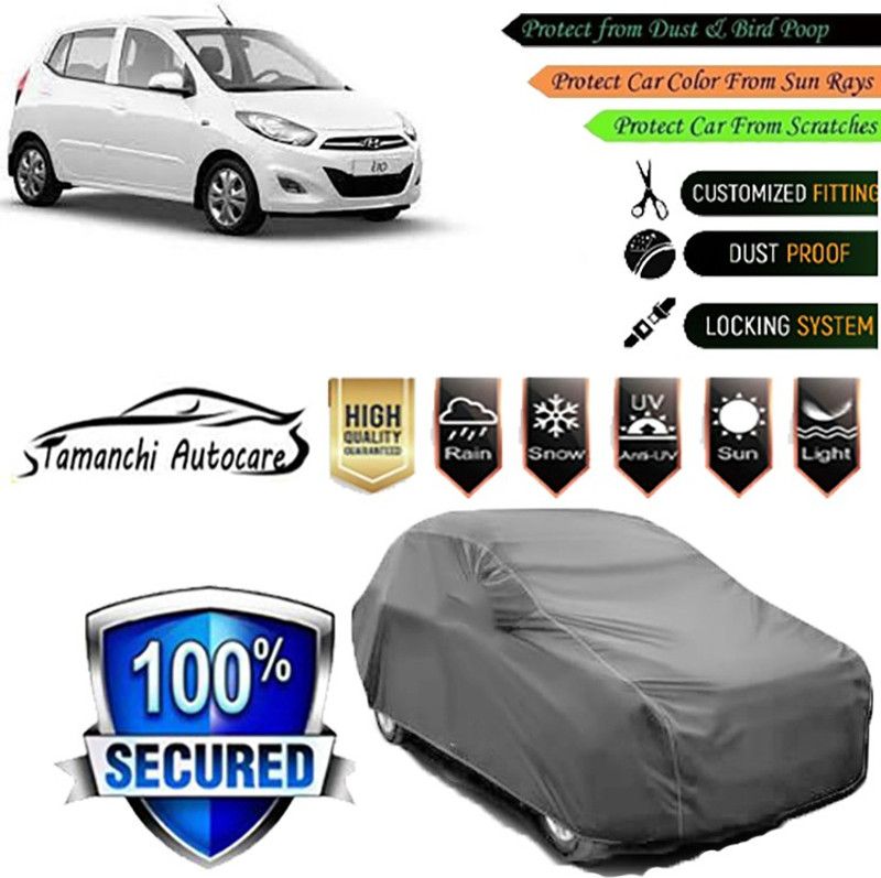 Tamanchi Autocare Car Cover For Hyundai i10  (Grey)