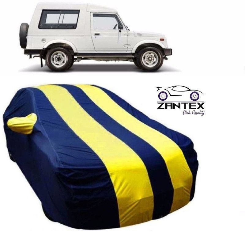ZANTEX Car Cover For Maruti Suzuki Gypsy (With Mirror Pockets)  (Blue, Yellow)