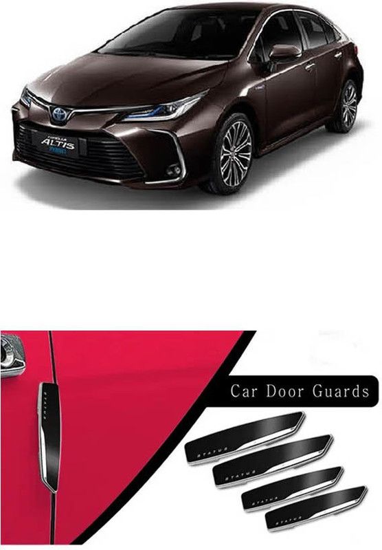 Accessorique Plastic Car Door Guard  (Black, Pack of 4, Toyota, Altis)