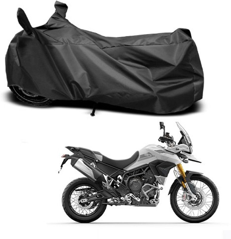 THE REAL ARV Waterproof Two Wheeler Cover for Triumph  (Trigger, Black)