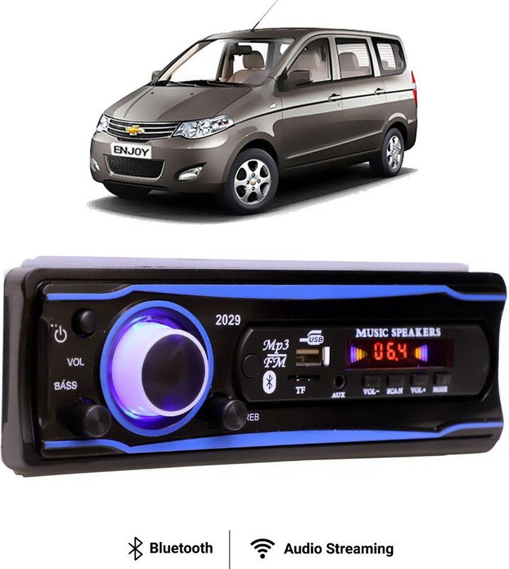 Purpleheart Blue Stereo-999 BLUETOOTH/USB/SD/AUX/FM/MP3 (BLUE & Black)P-085 Car Stereo  (Single Din)
