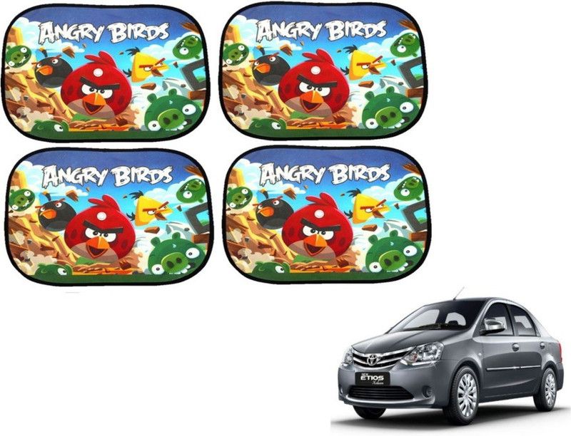 MOCKHE Side Window Sun Shade For Toyota Etios  (Multicolor)