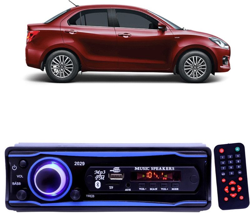 EverLand Blue 2029 USB/AUX/SD/BLUETOOTH/FM/MP3 BOOM MASTER STANDARD- E 319 Car Stereo  (Single Din)