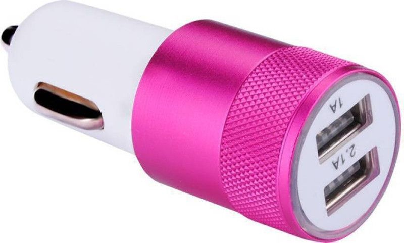 Mycart 2.1 Amp Turbo Car Charger  (Pink)