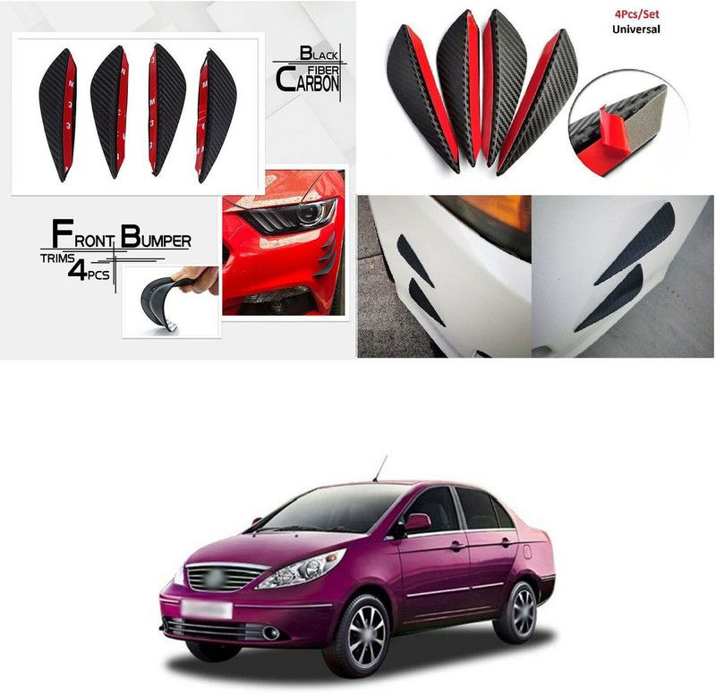 XZRTZ Car Side Air Flow Vent Fender Cover Intake Grille Sticker Universal 477 Car Beading Roll For Bumper  (13 m)