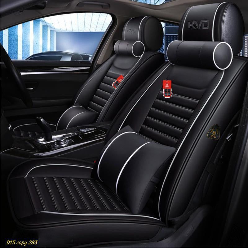 KVD Autozone Leatherette Car Seat Cover For Maruti Ertiga  (All Detachable Headrest, 7 Seater, 2 Back Seat Head Rests)