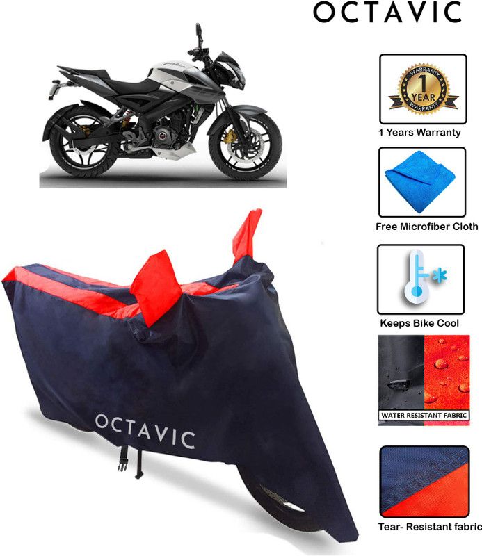 octavic Waterproof Two Wheeler Cover for Bajaj  (Pulsar NS 200, Red)