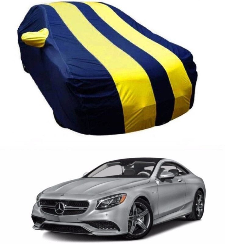 NEXTON Car Cover For Mercedes Benz E240 (With Mirror Pockets)  (Blue, Yellow)