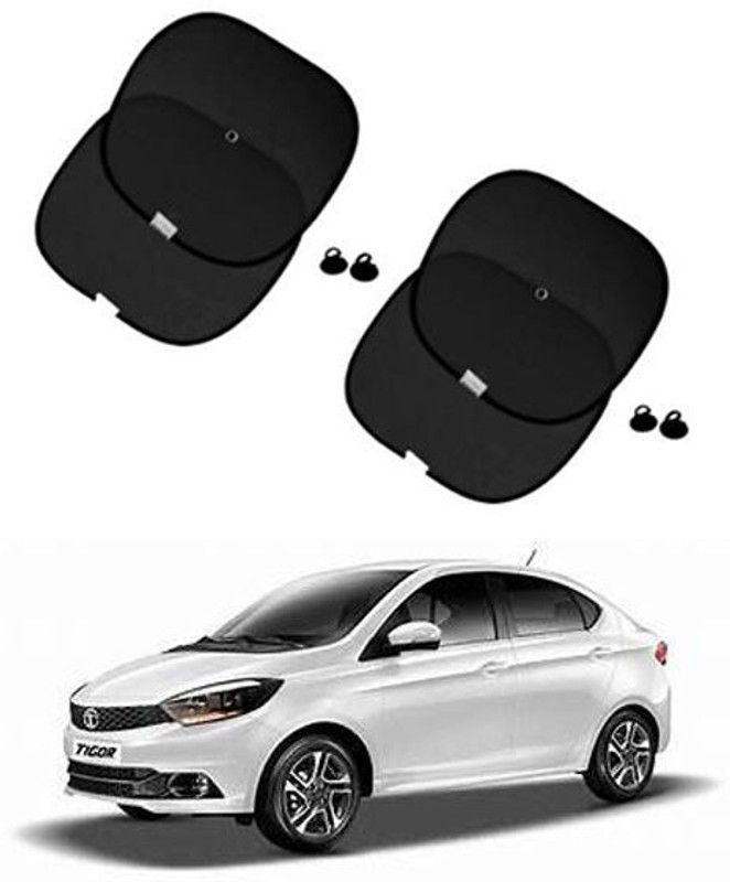 FKOK Side Window Sun Shade For Tata Tigor  (Black)