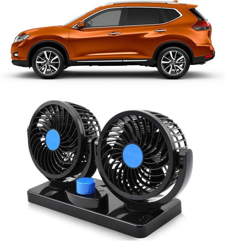 Amulite Car Fan 12V 360 Head 2 Speed Quiet Strong for All Vehicles-CF458 Car Interior Fan  (12 V)