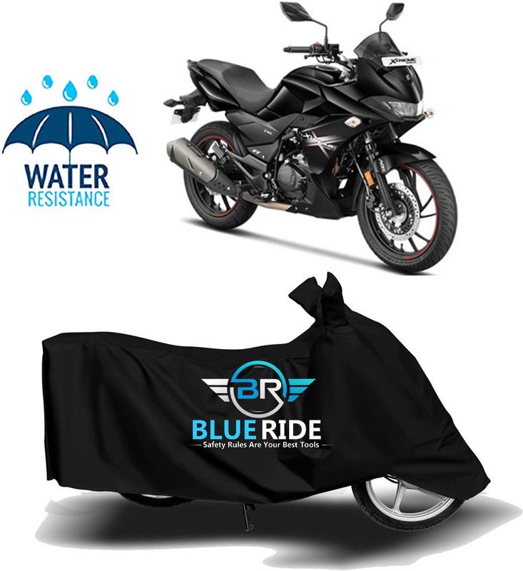 BLUERIDE Two Wheeler Cover for Hero  (MotoCorp Xtreme 200S, Black)