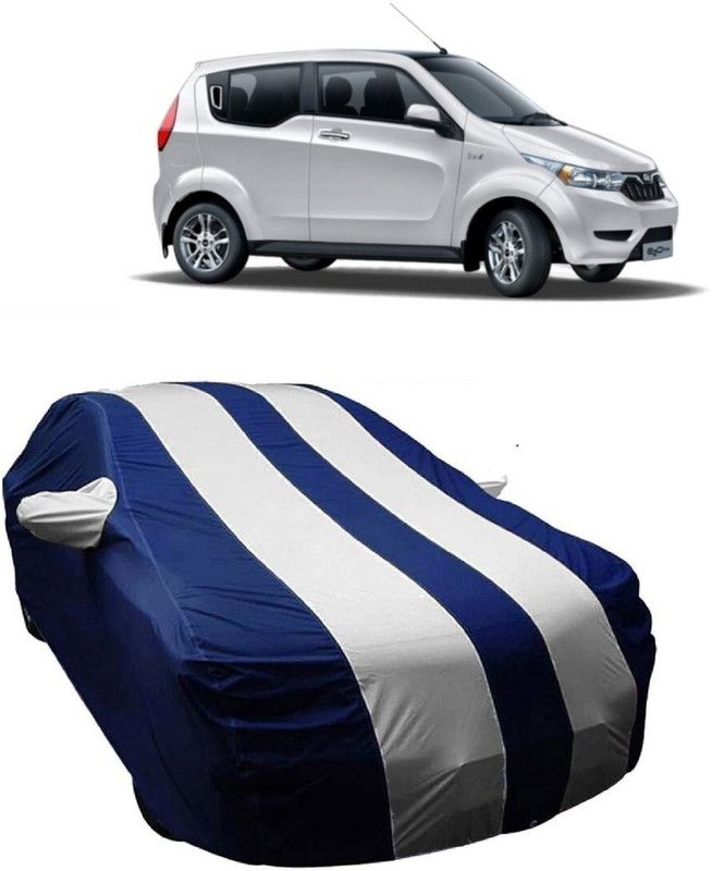NEXTON Car Cover For Universal For Hatchback Universal For Hatchback (With Mirror Pockets)  (Blue, White)