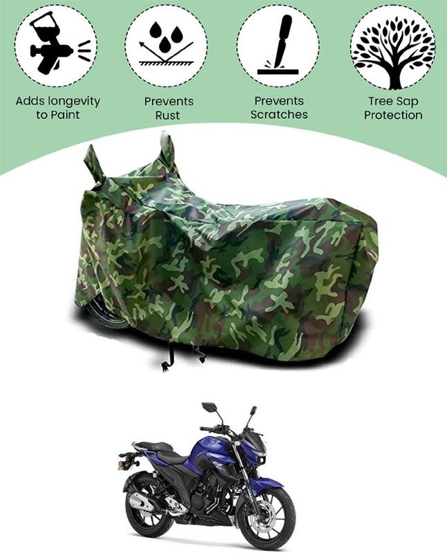 RONISH Two Wheeler Cover for Yamaha  (FZ25, Multicolor)