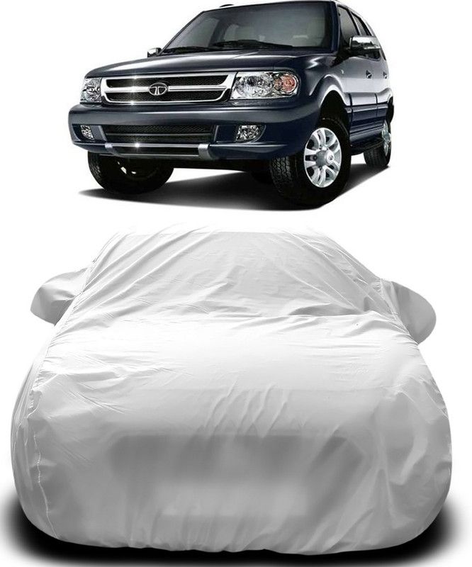 MoTRoX Car Cover For Tata Safari Dicor (With Mirror Pockets)  (Silver)