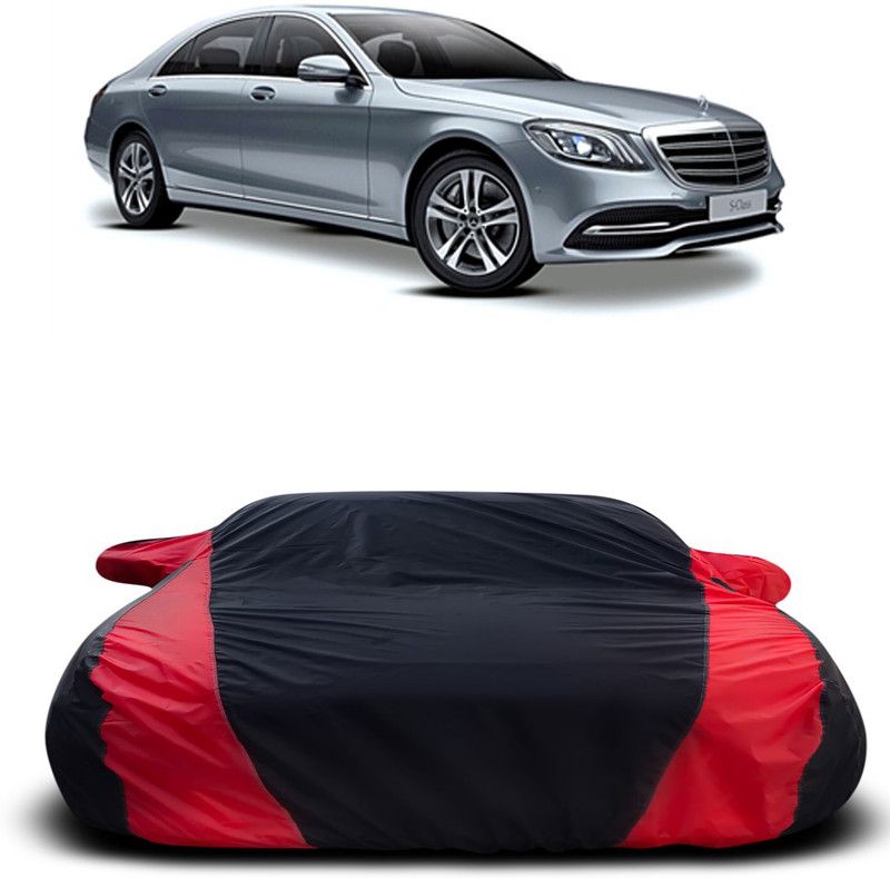Ascension Car Cover For Mercedes Benz S-Class (With Mirror Pockets)  (Black, Red)