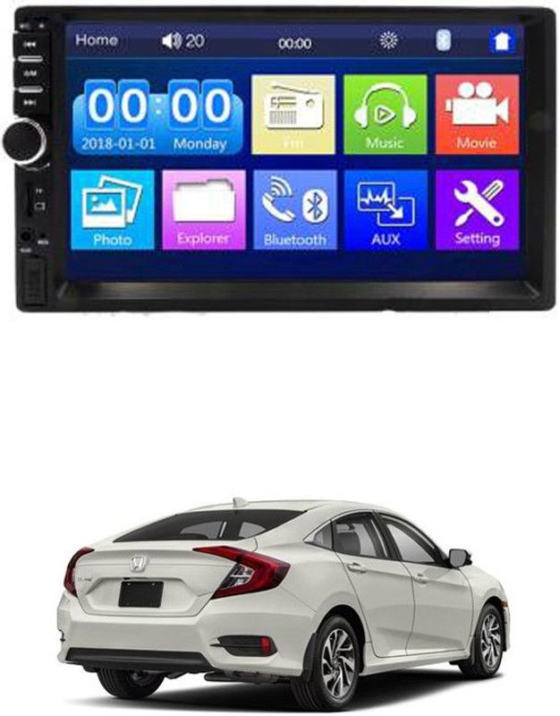 AYW 7 INCH Double Din Car Screen Stereo Media Player Audio Video Touch Screen Stereo Full HD with MP3/MP4/MP5/USB/FM Player/WiFi/Bluetooth & Mirror Link For New Civic Car Stereo  (Double Din)