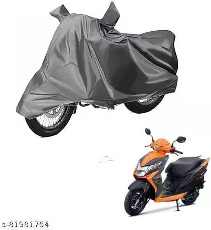 Aamaya Store Two Wheeler Cover for Hero  (Glamour BS6, Grey)