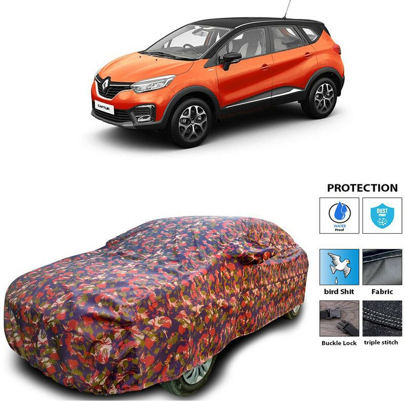 Ascension Car Cover For Renault Captur (With Mirror Pockets)  (Multicolor)