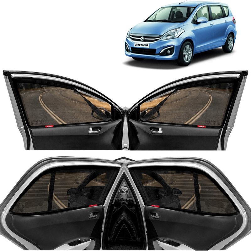 Kingsway Side Window, Rear Window Sun Shade For Maruti Suzuki Ertiga  (Black)