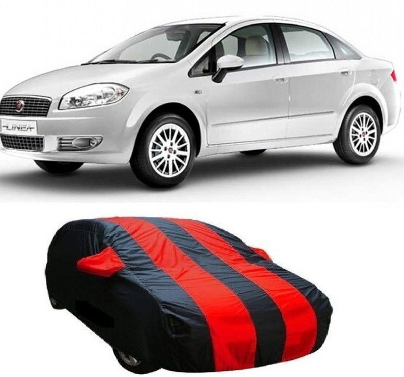 Gargi Traders Car Cover For Fiat Linea (With Mirror Pockets)  (Multicolor)