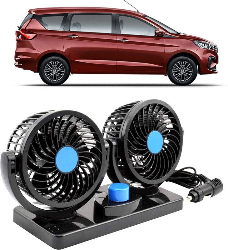 Amulite Car Fan 12V 360 Head 2 Speed Quiet Strong for All Auto Vehicles-Evl-245 Car Interior Fan  (12 V)