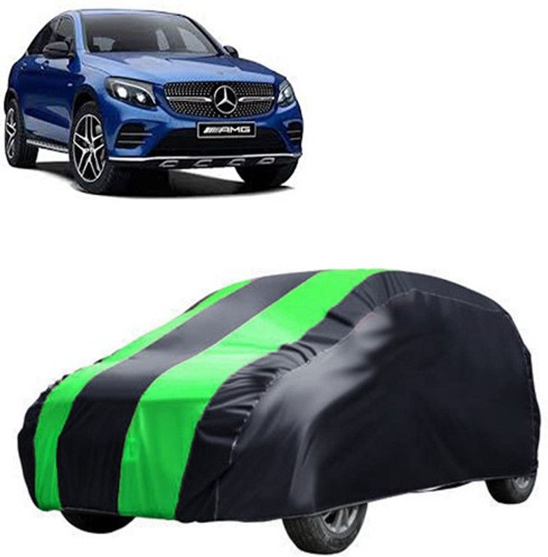 QualityBeast Car Cover For Mercedes Benz Universal For Car (Without Mirror Pockets)  (Green, Black)