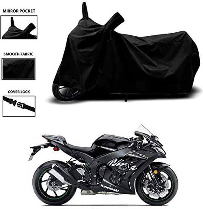 CARFAB Waterproof Two Wheeler Cover for Kawasaki  (Ninja ZX-14R, Black)