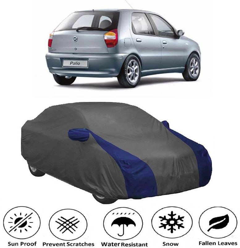 AUTOGARH Car Cover For Fiat Palio NV (With Mirror Pockets)  (Grey, Blue)