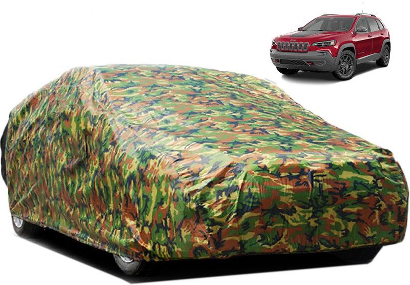 RAIN SPOOF Car Cover For Jeep Universal For Car (Without Mirror Pockets)  (Multicolor)